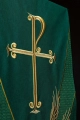 Lektorium zielone z haftem symbolu PAX - LE/8050/01 - HAF LE/8050/01 - Dewocjonalia P.H. Jakóbczak - Katolicki sklep liturgiczny i hurtownia