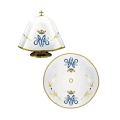 Welon na puszkę biały 53 cm z haftem motywu maryjnego - KWE/003/O/04 - HAF KWE/003/O/04 - Dewocjonalia P.H. Jakóbczak - Katolicki sklep liturgiczny i hurtownia