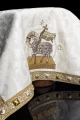 Welon kielichowy ecru z haftem Baranka Paschalnego - S-4572-05-88 - HAF S-4572-05-88 - Dewocjonalia P.H. Jakóbczak - Katolicki sklep liturgiczny i hurtownia