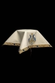 Welon kielichowy ecru z haftem motywu maryjnego - S-4574-05-71 - HAF S-4574-05-71 - Dewocjonalia P.H. Jakóbczak - Katolicki sklep liturgiczny i hurtownia