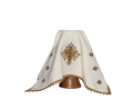 Welon kielichowy ecru z haftem monogramu JHS - KWB/015 - HAF KWB/015 - Dewocjonalia P.H. Jakóbczak - Katolicki sklep liturgiczny i hurtownia