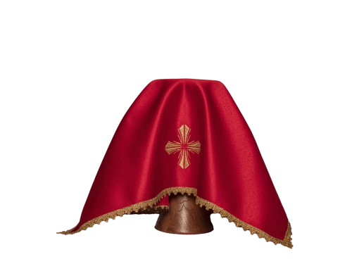 Zestaw czterech welonów kielichowych z haftem krzyża - KWB/003/20 - HAF KWB/003/20 - Dewocjonalia P.H. Jakóbczak - Katolicki sklep liturgiczny i hurtownia