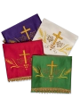 Zestaw czterech welonów kielichowych z haftem krzyża - HAF KWB/005 - Dewocjonalia P.H. Jakóbczak - Katolicki sklep liturgiczny i hurtownia