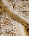 Baldachim procesyjny ecru z haftem eucharystycznym - 160 x 200 cm - KBA/004 - HAF KBA/004 160*200 - Dewocjonalia P.H. Jakóbczak - Katolicki sklep liturgiczny i hurtownia