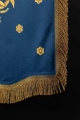 Dwustronna chorągiew procesyjna z Matką Bożą Wniebowziętą i monogramem maryjnym - 80 x 130 cm - CHD/005 - HAF CHD/005/06-05/109 80*130 - Dewocjonalia P.H. Jakóbczak - Katolicki sklep liturgiczny i hurtownia