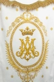Dwustronna chorągiew procesyjna z Matką Bożą Wniebowziętą i monogramem maryjnym - 80 x 130 cm - CHD/005 - HAF CHD/005/06-05/109 80*130 - Dewocjonalia P.H. Jakóbczak - Katolicki sklep liturgiczny i hurtownia