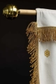 Dwustronna chorągiew procesyjna z Matką Bożą Wniebowziętą i monogramem maryjnym - 80 x 130 cm - CHD/005 - HAF CHD/005/06-05/109 80*130 - Dewocjonalia P.H. Jakóbczak - Katolicki sklep liturgiczny i hurtownia