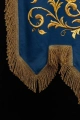 Dwustronna chorągiew procesyjna z Matką Bożą Niepokalanie Poczętą i monogramem maryjnym - 80 x 130 cm - CHD/004 - HAF CHD/004/06/109 80*130 - Dewocjonalia P.H. Jakóbczak - Katolicki sklep liturgiczny i hurtownia