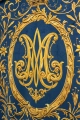 Dwustronna chorągiew procesyjna z Matką Bożą Niepokalanie Poczętą i monogramem maryjnym - 80 x 130 cm - CHD/004 - HAF CHD/004/06/109 80*130 - Dewocjonalia P.H. Jakóbczak - Katolicki sklep liturgiczny i hurtownia