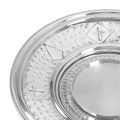 Dzbanek - taca - mosiądz - nikiel - 28 cm - Chrzest Święty - JS HWF-1039NP - Dewocjonalia P.H. Jakóbczak - Katolicki sklep liturgiczny i hurtownia