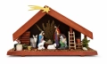 Szopka bożonarodzeniowa z figurkami i podświetleniem (średnia) - JJ SZ-średnia - Dewocjonalia P.H. Jakóbczak - Katolicki sklep liturgiczny i hurtownia