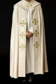 Kapa liturgiczna ecru z haftowanymi krzyżami - S-3068-05-70 - HAF S-3068-05-70 - Dewocjonalia P.H. Jakóbczak - Katolicki sklep liturgiczny i hurtownia