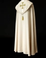 Kapa liturgiczna ecru z haftowanymi krzyżami - S-3068-05-70 - HAF S-3068-05-70 - Dewocjonalia P.H. Jakóbczak - Katolicki sklep liturgiczny i hurtownia