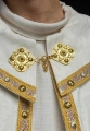 Kapa liturgiczna ecru z haftem Baranka Bożego - S-3072-05-88 - HAF S-3072-05-88 - Dewocjonalia P.H. Jakóbczak - Katolicki sklep liturgiczny i hurtownia