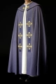 Kapa liturgiczna fioletowa z haftowanymi krzyżami - S-3068-03-70 - HAF S-3068-03-70 - Dewocjonalia P.H. Jakóbczak - Katolicki sklep liturgiczny i hurtownia