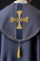 Kapa liturgiczna fioletowa z haftowanymi krzyżami - S-3068-03-70 - HAF S-3068-03-70 - Dewocjonalia P.H. Jakóbczak - Katolicki sklep liturgiczny i hurtownia