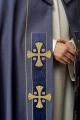 Kapa liturgiczna fioletowa z haftowanymi krzyżami - S-3068-03-70 - HAF S-3068-03-70 - Dewocjonalia P.H. Jakóbczak - Katolicki sklep liturgiczny i hurtownia