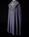 Kapa liturgiczna fioletowa z haftowanymi krzyżami - S-3068-03-70 - HAF S-3068-03-70 - Dewocjonalia P.H. Jakóbczak - Katolicki sklep liturgiczny i hurtownia