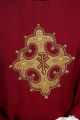 Ornat czerwony z haftowanym krzyżem - S-7065-02-70 - HAF S-7065-02-70 - Dewocjonalia P.H. Jakóbczak - Katolicki sklep liturgiczny i hurtownia