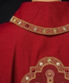 Ornat czerwony z haftowanym krzyżem - S-7066-02-70 - HAF S-7066-02-70 - Dewocjonalia P.H. Jakóbczak - Katolicki sklep liturgiczny i hurtownia