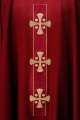 Ornat czerwony z haftowanymi krzyżami - S-7068-02-70 - HAF S-7068-02-70 - Dewocjonalia P.H. Jakóbczak - Katolicki sklep liturgiczny i hurtownia