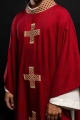 Ornat czerwony z haftowanymi krzyżami - S-7070-02-70 - HAF S-7070-02-70 - Dewocjonalia P.H. Jakóbczak - Katolicki sklep liturgiczny i hurtownia