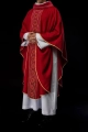 Ornat czerwony z haftowanym pasem z motywem krzyży - S-7071-02-70 - HAF S-7071-02-70 - Dewocjonalia P.H. Jakóbczak - Katolicki sklep liturgiczny i hurtownia