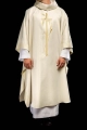 Ornat ecru z haftem kłosów zboża i krzyża - S-7052-05-54 - HAF S-7052-05-54 - Dewocjonalia P.H. Jakóbczak - Katolicki sklep liturgiczny i hurtownia