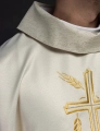 Ornat ecru z haftem kłosów zboża i krzyża - S-7052-05-54 - HAF S-7052-05-54 - Dewocjonalia P.H. Jakóbczak - Katolicki sklep liturgiczny i hurtownia