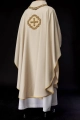 Ornat ecru z haftowanym krzyżem - HAF S-7066-05-70 - Dewocjonalia P.H. Jakóbczak - Katolicki sklep liturgiczny i hurtownia