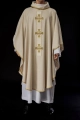 Ornat ecru z haftowanymi krzyżami - S-7068-05-70 - HAF S-7068-05-70 - Dewocjonalia P.H. Jakóbczak - Katolicki sklep liturgiczny i hurtownia