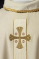 Ornat ecru z haftowanymi krzyżami - S-7068-05-70 - HAF S-7068-05-70 - Dewocjonalia P.H. Jakóbczak - Katolicki sklep liturgiczny i hurtownia