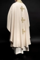 Ornat ecru z haftowanymi krzyżami - S-7070-05-70 - HAF S-7070-05-70 - Dewocjonalia P.H. Jakóbczak - Katolicki sklep liturgiczny i hurtownia