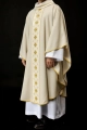 Ornat ecru z haftowanym pasem z motywem krzyży - S-7071-05-70 - HAF S-7071-05-70 - Dewocjonalia P.H. Jakóbczak - Katolicki sklep liturgiczny i hurtownia