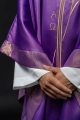 Ornat fioletowy z haftem kłosów zboża i krzyża - S-7052-03-54 - HAF S-7052-03-54 - Dewocjonalia P.H. Jakóbczak - Katolicki sklep liturgiczny i hurtownia