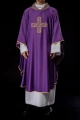 Ornat fioletowy z haftowanym krzyżem - S-7061-03-53 - HAF S-7061-03-53 - Dewocjonalia P.H. Jakóbczak - Katolicki sklep liturgiczny i hurtownia
