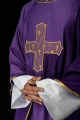 Ornat fioletowy z haftowanym krzyżem - S-7061-03-53 - HAF S-7061-03-53 - Dewocjonalia P.H. Jakóbczak - Katolicki sklep liturgiczny i hurtownia