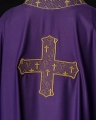 Ornat fioletowy z haftowanym krzyżem - S-7061-03-53 - HAF S-7061-03-53 - Dewocjonalia P.H. Jakóbczak - Katolicki sklep liturgiczny i hurtownia