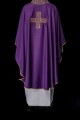 Ornat fioletowy z haftowanym krzyżem - S-7061-03-53 - HAF S-7061-03-53 - Dewocjonalia P.H. Jakóbczak - Katolicki sklep liturgiczny i hurtownia