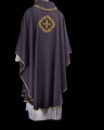 Ornat fioletowy z haftowanym krzyżem - S-7066-03-70 - HAF S-7066-03-70 - Dewocjonalia P.H. Jakóbczak - Katolicki sklep liturgiczny i hurtownia