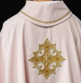 Ornat różowy z haftowanym krzyżem - S-7065-08-70 - HAF S-7065-08-70 - Dewocjonalia P.H. Jakóbczak - Katolicki sklep liturgiczny i hurtownia