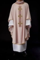 Ornat różowy z haftowanymi krzyżami - S-7068-08-70 - HAF S-7068-08-70 - Dewocjonalia P.H. Jakóbczak - Katolicki sklep liturgiczny i hurtownia