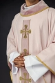 Ornat różowy z haftowanymi krzyżami - S-7068-08-70 - HAF S-7068-08-70 - Dewocjonalia P.H. Jakóbczak - Katolicki sklep liturgiczny i hurtownia