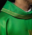 Ornat zielony z haftem symboli Alfa i Omega, kłosów zboża i krzyża - S-7053-01-54 - HAF S-7053-01-54 - Dewocjonalia P.H. Jakóbczak - Katolicki sklep liturgiczny i hurtownia