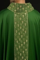 Ornat zielony z haftowanym pasem z motywem krzyży - S-7062-01-53 - HAF S-7062-01-53 - Dewocjonalia P.H. Jakóbczak - Katolicki sklep liturgiczny i hurtownia