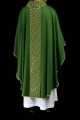 Ornat zielony z haftowanym pasem z motywem krzyży - S-7062-01-53 - HAF S-7062-01-53 - Dewocjonalia P.H. Jakóbczak - Katolicki sklep liturgiczny i hurtownia