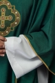 Ornat zielony z haftowanym krzyżem - S-7066-01-70 - HAF S-7066-01-70 - Dewocjonalia P.H. Jakóbczak - Katolicki sklep liturgiczny i hurtownia
