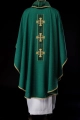 Ornat zielony z haftowanymi krzyżami - S-7068-01-70 - HAF S-7068-01-70 - Dewocjonalia P.H. Jakóbczak - Katolicki sklep liturgiczny i hurtownia
