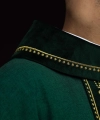 Ornat zielony z haftowanym pasem z motywem krzyży - S-7071-01-70 - HAF S-7071-01-70 - Dewocjonalia P.H. Jakóbczak - Katolicki sklep liturgiczny i hurtownia