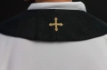 Stuła kapłańska czarna z haftem IHS - S-2067-07-70 - HAF S-2067-07-70 - Dewocjonalia P.H. Jakóbczak - Katolicki sklep liturgiczny i hurtownia